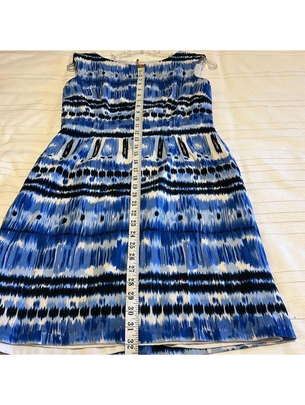 Tahari Arthur S. Levine Abstract Print Sleeveless Sheath Dress Size 4 - Picture 5 of 7